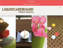 Tablet Screenshot of liquidcardboard.com